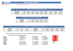 Samoa Tonga Schedule - Pacific Direct Line