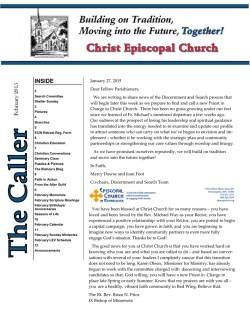 Read Our Current Newsletter - Christ Episcopal Church, Red Wing MN