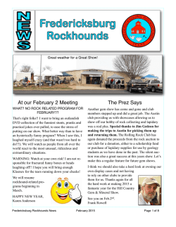 Feb - Fredericksburg Rockhounds