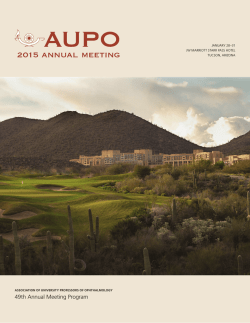 aupo 2015 program book