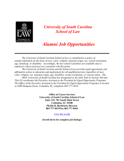 Alumni Job Opportunities Bulletin