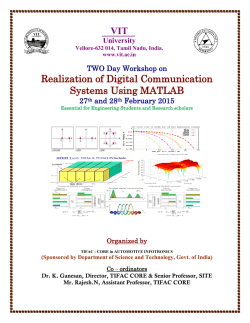 27-28 Feb Two Day Workshop on Realization of