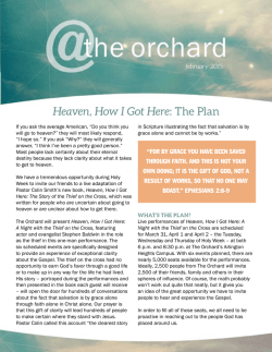 the orchard Newsletter