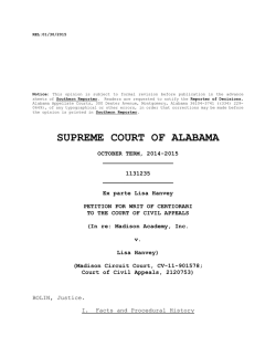 Ex parte Lisa Hanvey - Alabama Appellate Watch