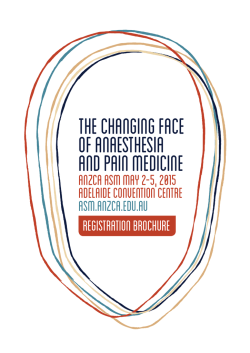 registration brochure - ANZCA