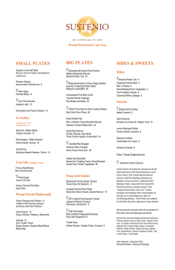 View our dinner menu