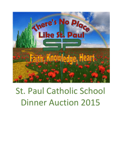 to view the 2015 Dinner Auction Catalog