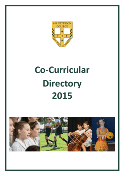 Co-curricular Directory