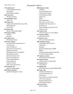 Designated Lobbyists - Minnesota Campaign Finance and Public