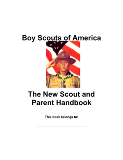 Scout and Parent Handbook