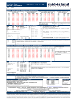 Daily Rate Sheet - Mid-Island Mortgage Corp.