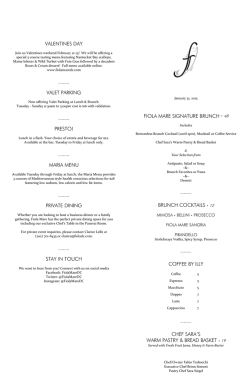 Brunch - Fiola Mare