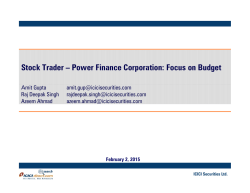 Stock Trader &ndash; Power Finance Corporation: Focus