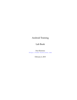Android Training Lab Book