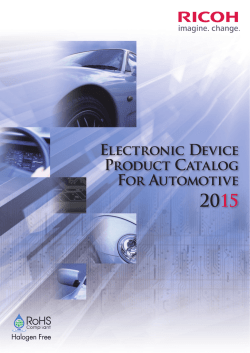 Electronic Device Product Catalog for Automotive 2015