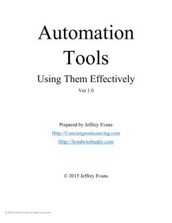 Automation Tools PDF