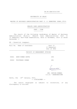 SR.NO.SEM/2014/265 --------------------