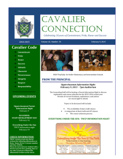 Cavalier Connection - The Woodlands College Park High School