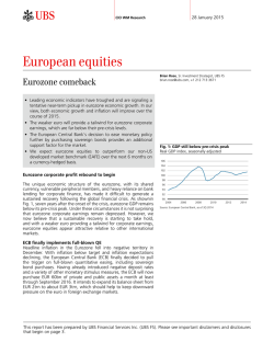 European equities: Eurozone comeback