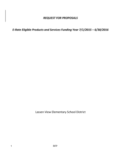 Year 2015 E-Rate RFP