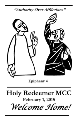 HERE - Holy Redeemer MCC