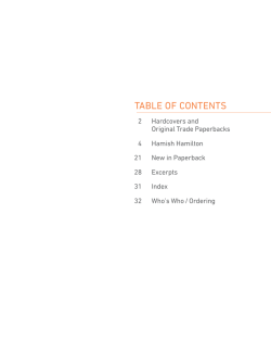TABLE OF CONTENTS - Penguin Random House Canada