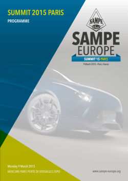 Programme - SAMPE Europe