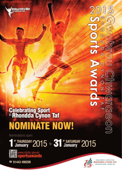 RCT Sports Awards 2015 Interactive Application Form ENG