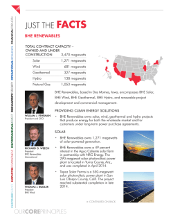 fact sheet - BHE Renewables