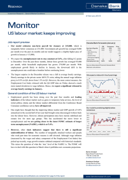 Monitor: US labour market keeps improving