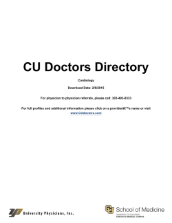Cardiology - CU Doctors