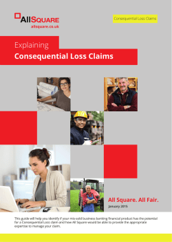 Explaining Consequential Loss Claims
