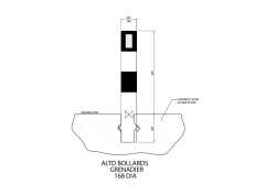 ALTO BOLLARDS GRENADIER 168 DIA