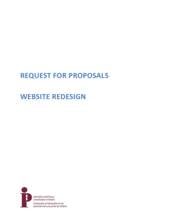 request for proposals website redesign