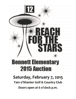 The Auction Catalog - Richard Bennett Elementary