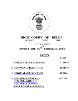 HIGH COURT OF DELHI