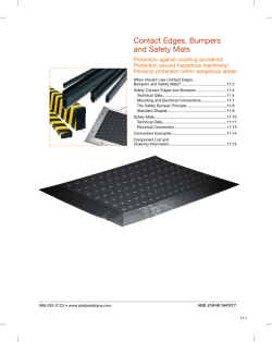 Contact Edges, Bumpers and Safety Mats