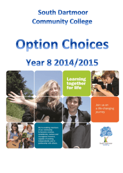 option subject - South Dartmoor Community College