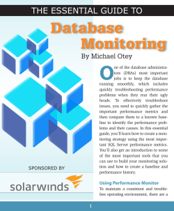 The Essential Guide to Database Monitoring