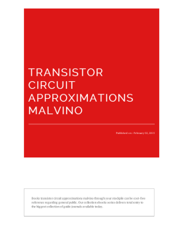 transistor circuit approximations malvino - E