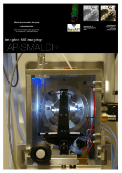 AP-SMALDI10 Flyer - Mass Spectrometry Imaging IMS