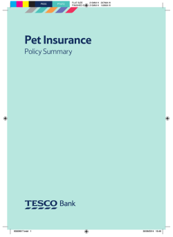Pet Insurance Policy Summary