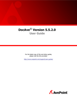 DocAve v5 5.5.2