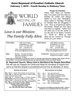 Love is our Mission: The Family Fully Alive