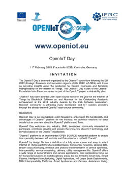 OpenIoT Day - Openiot.eu
