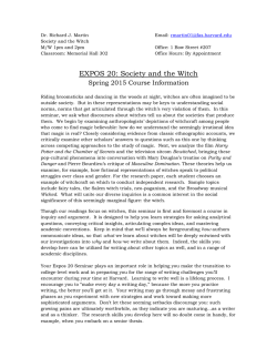 Spring 2015 Syllabus - Harvard College Writing Program