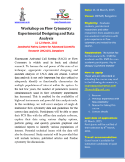 Workshop on Flow Cytometry Experimental Designing