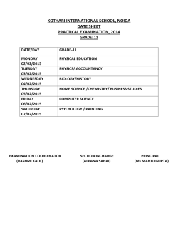 kothari international school, noida date sheet practical examination