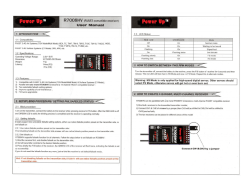 User Manual for the Power Up R7008HV FASST