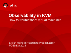 Observability in KVM